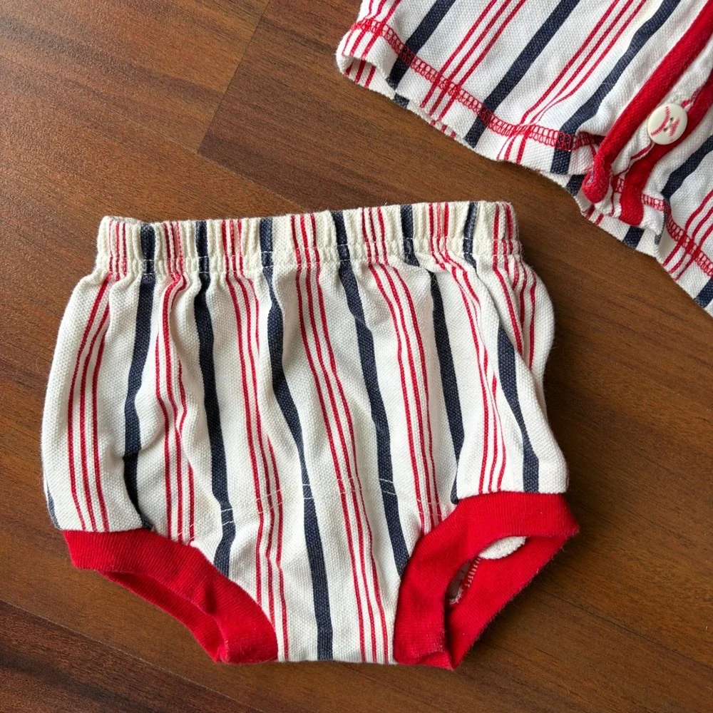 1994 Sesame Street Elmo Baseball Outfit‎ Baby Onesie Hat Pants Vintage